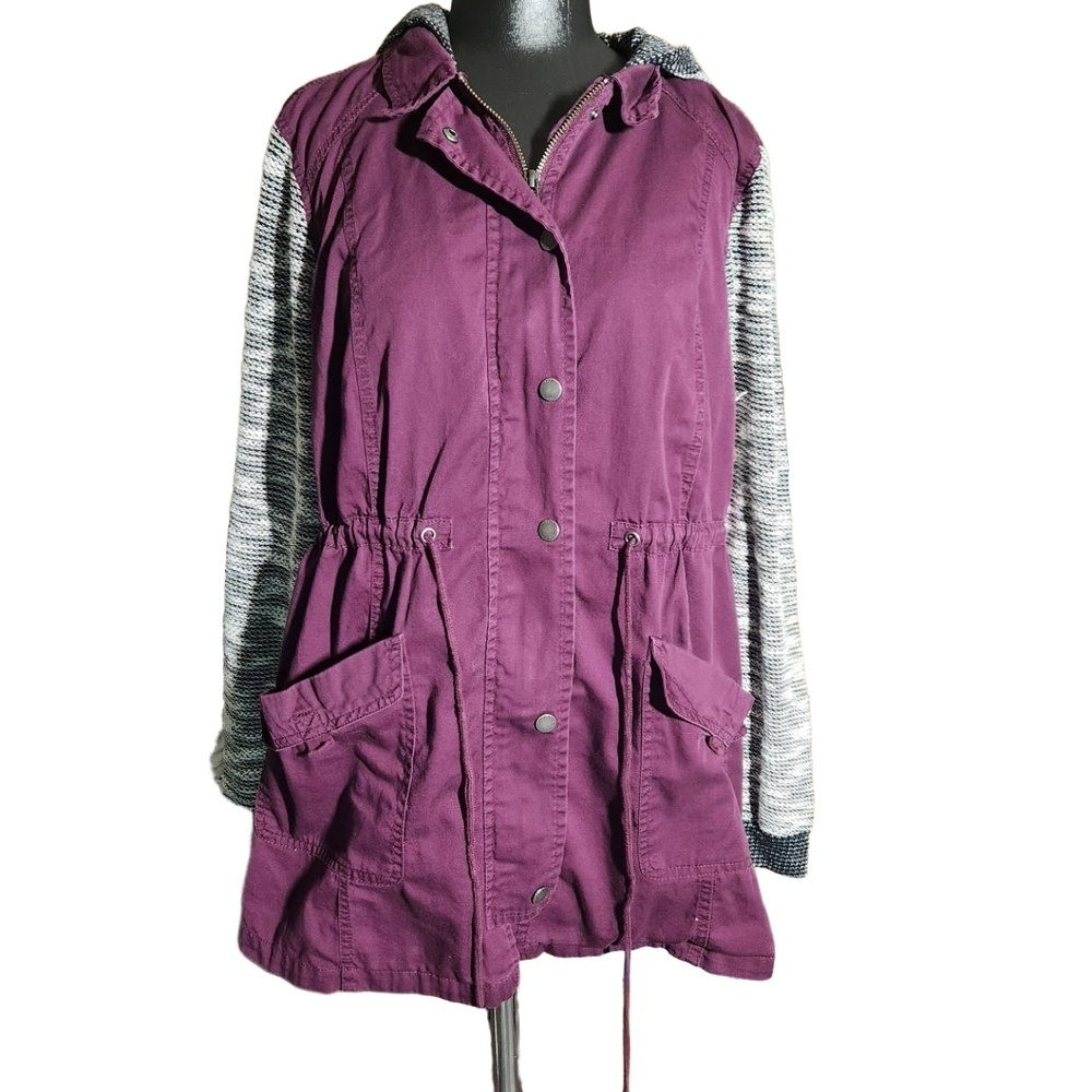 Torrid Purple Hooded Anorak Lightweight Jacket Size 1X